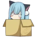 NekoRay 3.26 的程序图标，一个蓝发猫耳少女探出纸箱